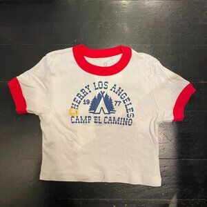 CHERRY LA CAMP EL CAMINO BABY TEE